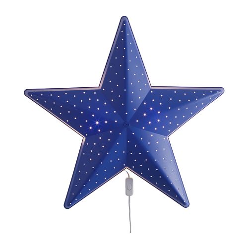 lampara estrelal azul